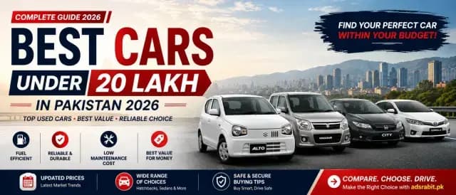 Best Cars Under 20 Lakh in Pakistan 2026: Top Used Cars to Buy
