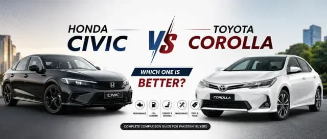 Honda Civic vs Toyota Corolla in Pakistan 2026: Which One Should You Buy?