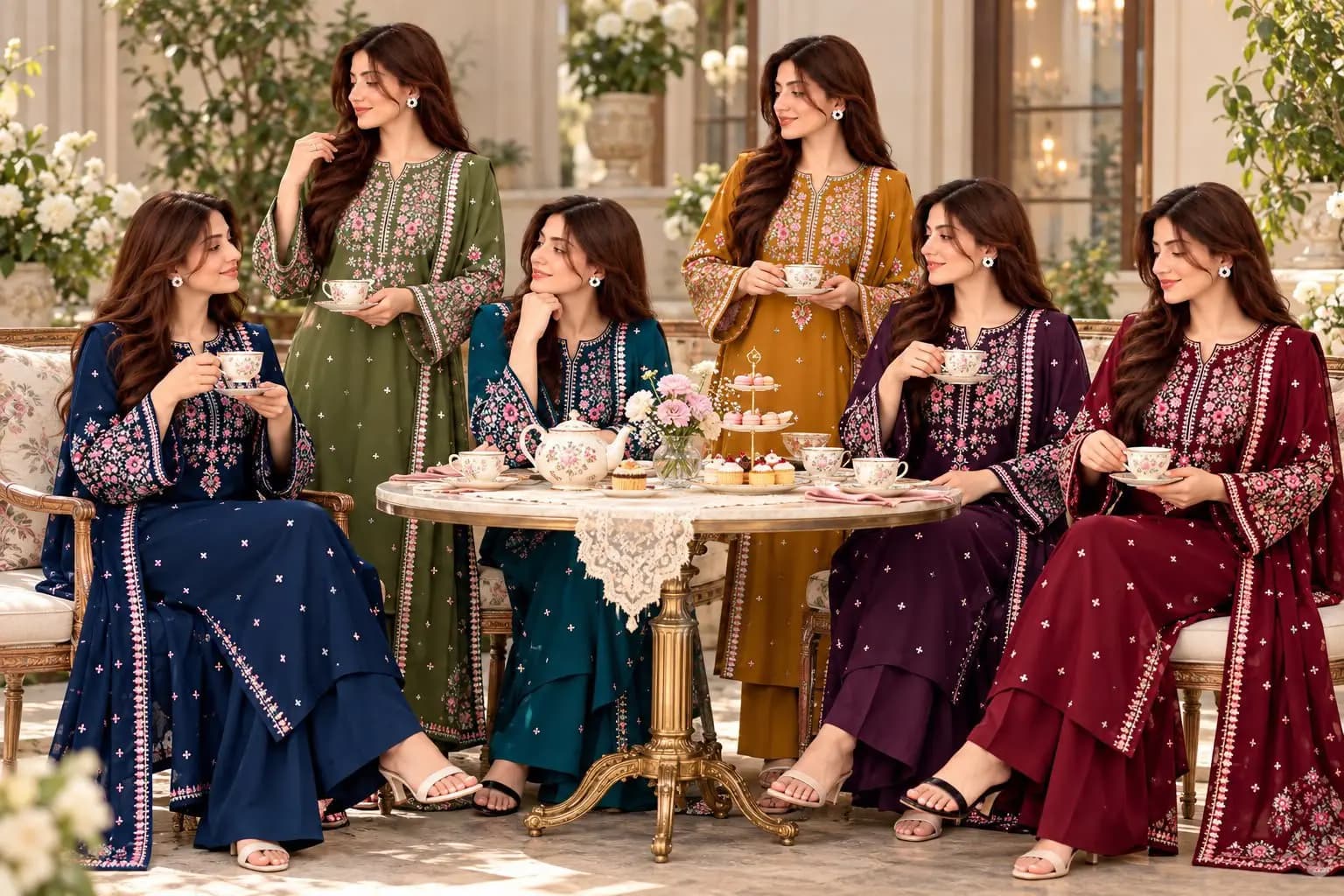 3PC EMB UNSTITCHED SUIT in Factory Area, Faisalabad