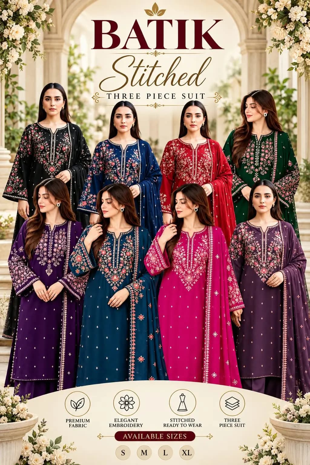 3PC stitched collection in Factory Area, Faisalabad