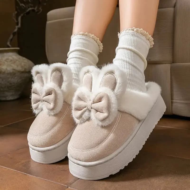 thick sold cartoon cotton slippers in Lahore