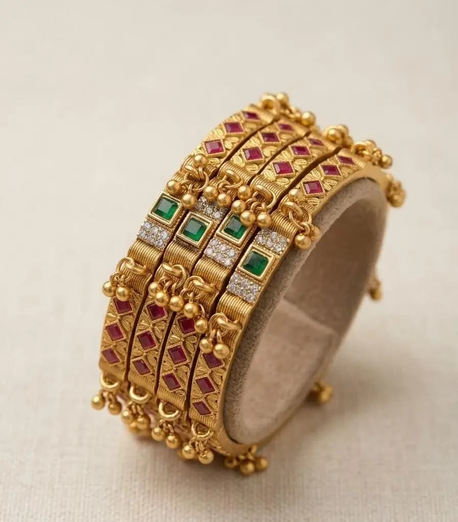 4 pcs Bangles Set*Matte gold finish** in Wah Cantt, Wah Cantonment