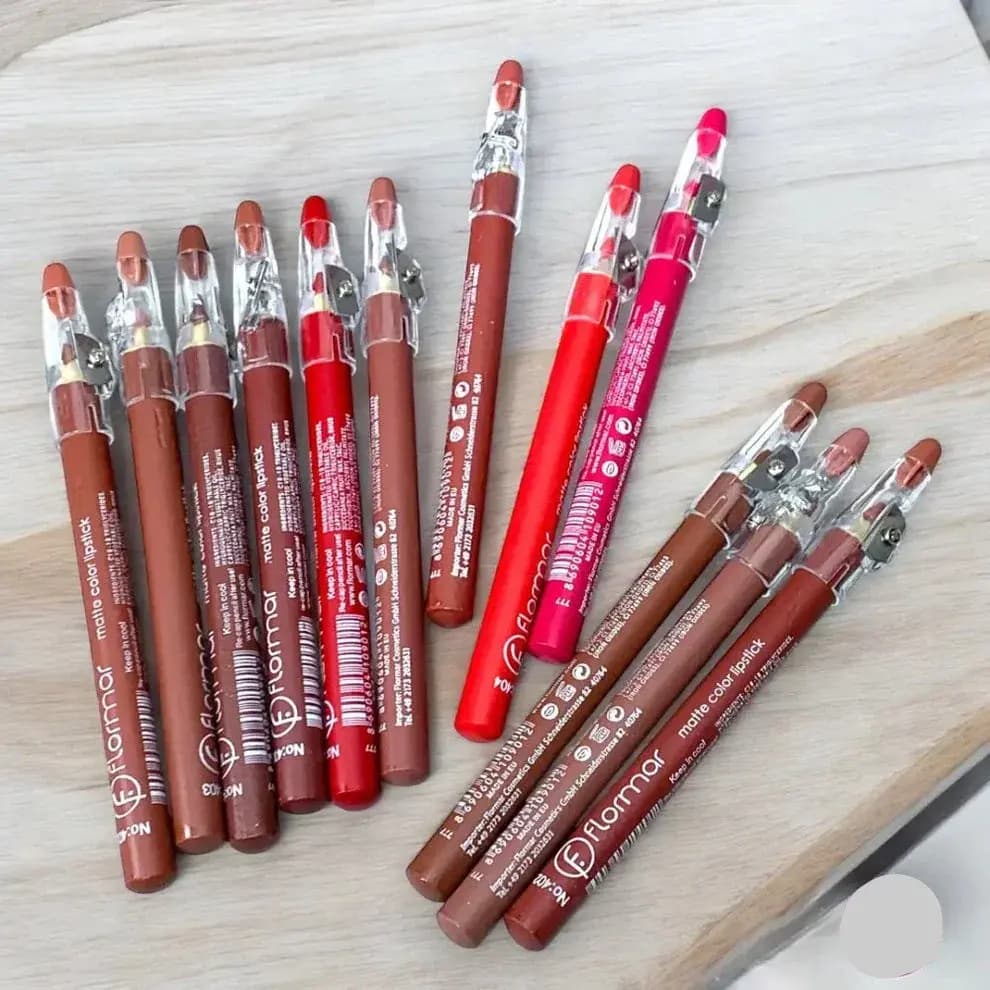 Flormar Soft Lip Liners Matte Color Lipstick Pencil 12 Pcs in Allama Iqbal Town, Lahore