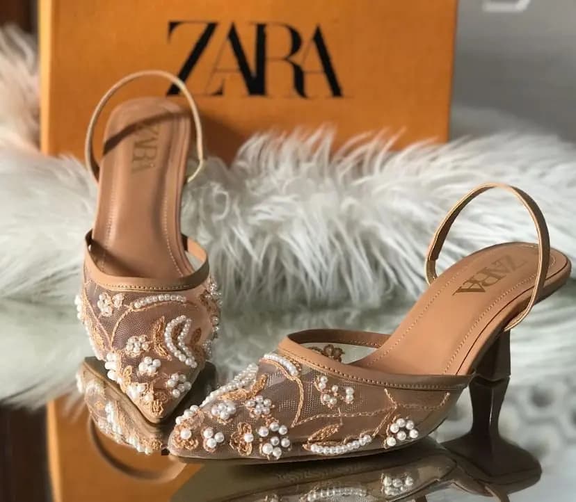 Zara Embroidery Heels* in Wah Cantt, Wah Cantonment